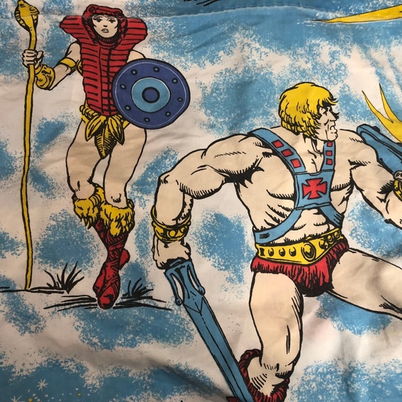 Vintage He Man MOTU Full Bed Sheet 1983 - Picture 2 of 8